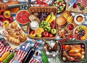 Spring Picnic Food Jigsaw Puzzle