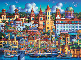 Desenhos de St. Augustine – Eric Dowdle Puzzles Jigsaw para colorir