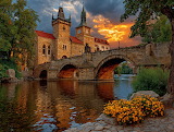 Stone Bridge at Sunset Jigsaw Puzzle