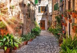 Street in Valldemossa, Mallorca, Jigsaw Puzzle