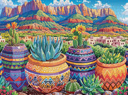 Succulent Sunset Jigsaw Puzzle