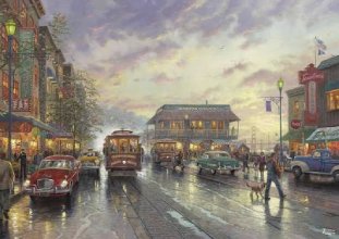 Sunset City by the Bay – Thomas Kinkade Puzzles Jigsaw