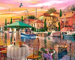 Sunset Harbour Jigsaw Puzzle