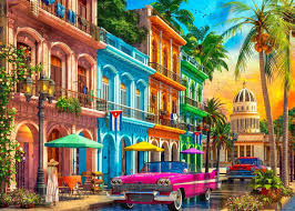 Sunset Havana Cuba Jigsaw Puzzle