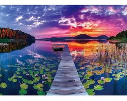 Sunset Lake Jigsaw Puzzle