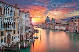 Desenhos de Sunset on the Grand Canal Venice, Italy Jigsaw Puzzle para colorir