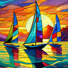 Sunset Sailing Jigsaw Puzzle