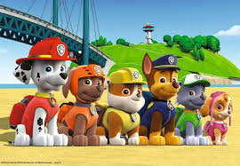 Desenhos de Team Paw Patrol Jigsaw Puzzle para colorir