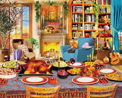 Desenhos de Thanksgiving Day Jigsaw Puzzle 2 para colorir