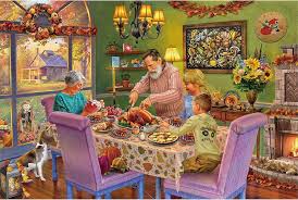 Thanksgiving Family Dinner Jigsaw Puzzle