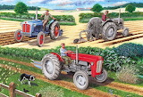 Three Tractors Jigsaw Puzzle