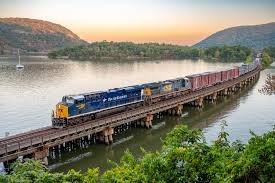 Train on the River Jigsaw Puzzle