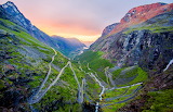 Desenhos de Trollstigen, Norway Jigsaw Puzzle para colorir