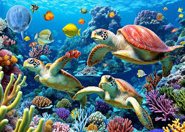 Underwater World Sea Turtle Jigsaw Puzzle