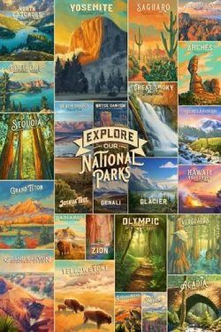 USA National Parks Collage Jigsaw Puzzle