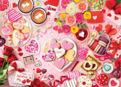 Desenhos de Valentine’s Table Jigsaw Puzzle para colorir