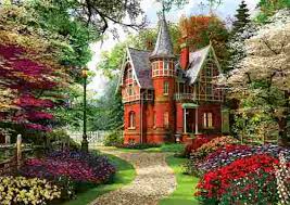 Victorian Cottage Jigsaw Puzzle
