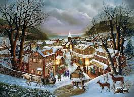 Village in Winter Jigsaw Puzzle