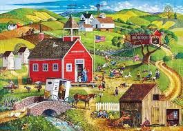 Village School Jigsaw Puzzle