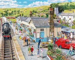 Village Station Jigsaw Puzzle