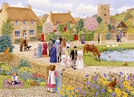 Village Wedding Jigsaw Puzzle