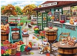 Desenhos de Visiting the Cider Mill Jigsaw Puzzle para colorir