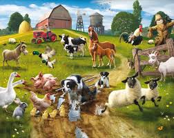 Wallpaper Farm Animals Jigsaw Puzzle