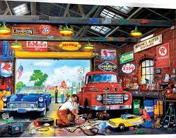 Wayne’s Garage Car Jigsaw Puzzle