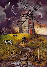 Wednesday Night Checkers – Charles Wysocki Puzzles Jigsaw
