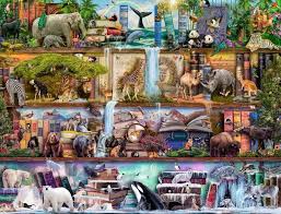 Wild Kingdom Shelves Jigsaw Puzzle