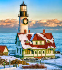 Winter at Portland Head Jigsaw Puzzle