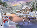 Winter Cabin Jigsaw Puzzle