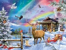 Winter in the Mountains Jigsaw Puzzle